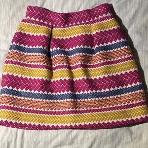 Colorful Chevron A-Line Skirt